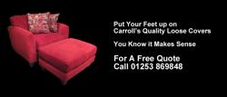 Carroll's Covers, loose furniture covers Blackpool and Thornton Cleveleys