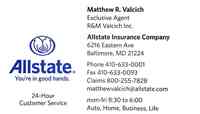 Matthew Valcich: Allstate Insurance