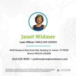 Janet Widmer - CMG Home Loans Mortgage Loan Officer NMLS# 232054