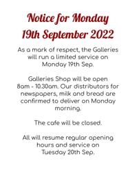 Galleries Shop & Café
