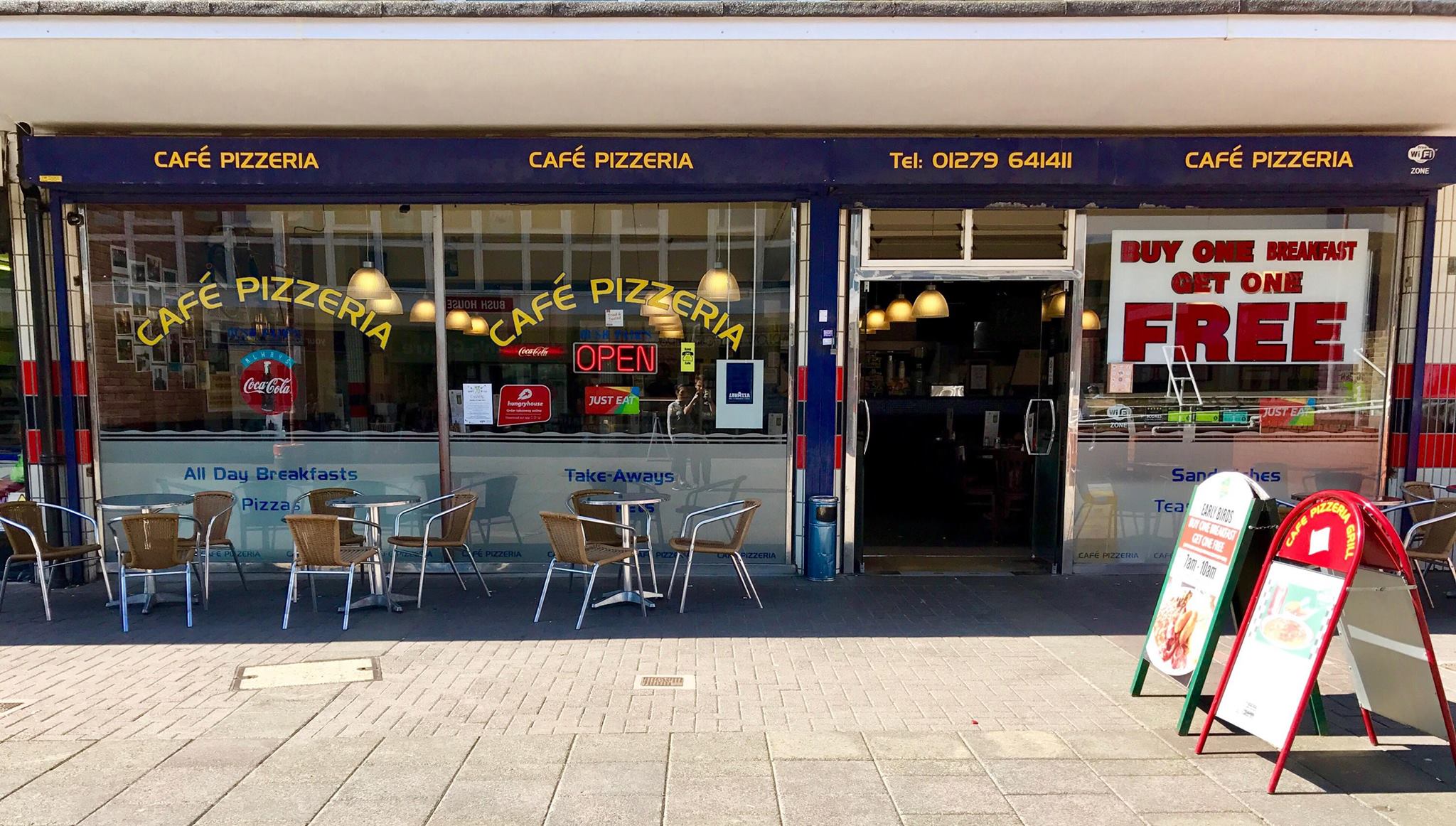 Café Pizzeria (For pizza & kebab delivery call 01279 641 411)