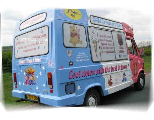 C & M Creamery Ices Harrogate & Ripon Ice Cream Vans