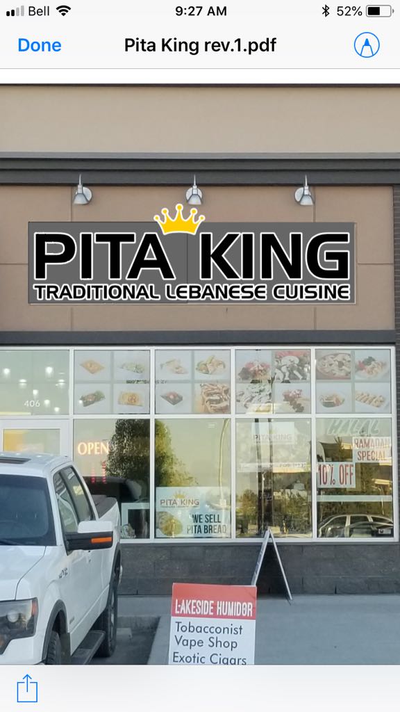 Pita King 100 Marina Dr, Chestermere, AB T1X 1N2