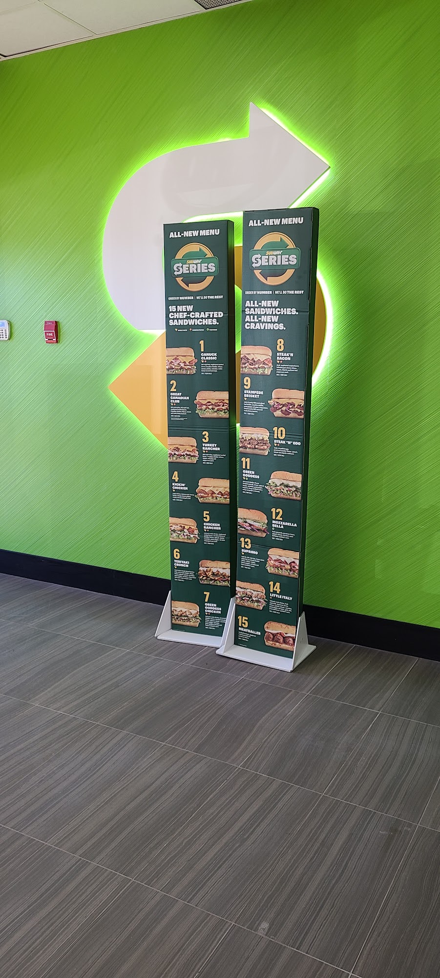Subway Menu