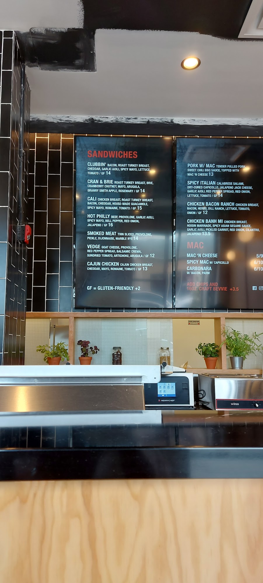 Chachi's Sandwich Bar Marda Loop Menu