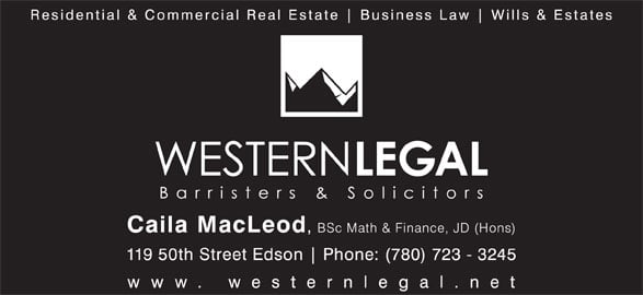 Western Legal Barristers & Solicitors 119 50 St, Edson Alberta T7E 1X7