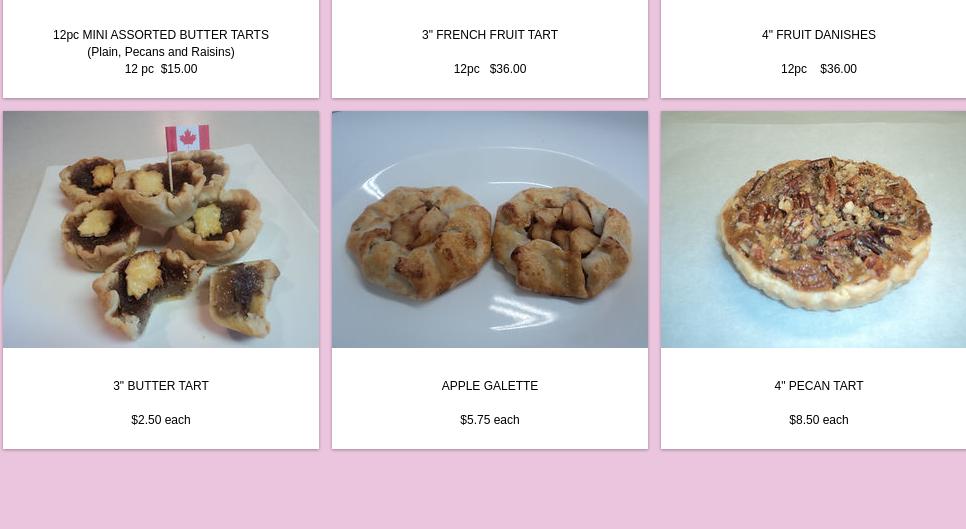 BakeCraft Boutique Bakery Menu