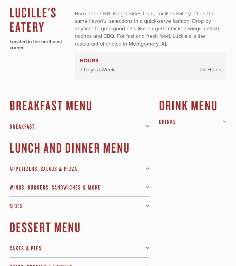 Lucille's Eatery Menu