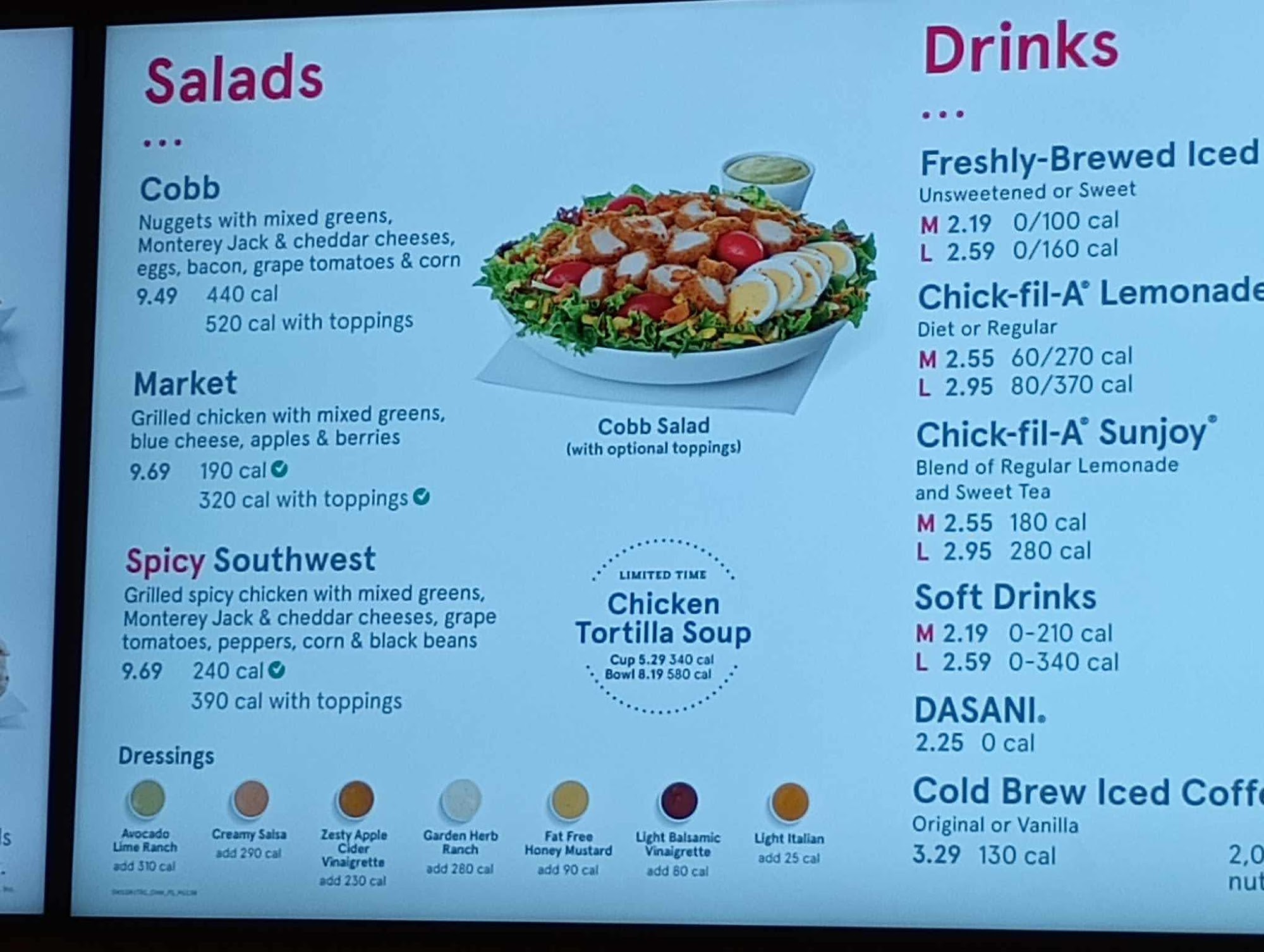 Chick-fil-A Menu