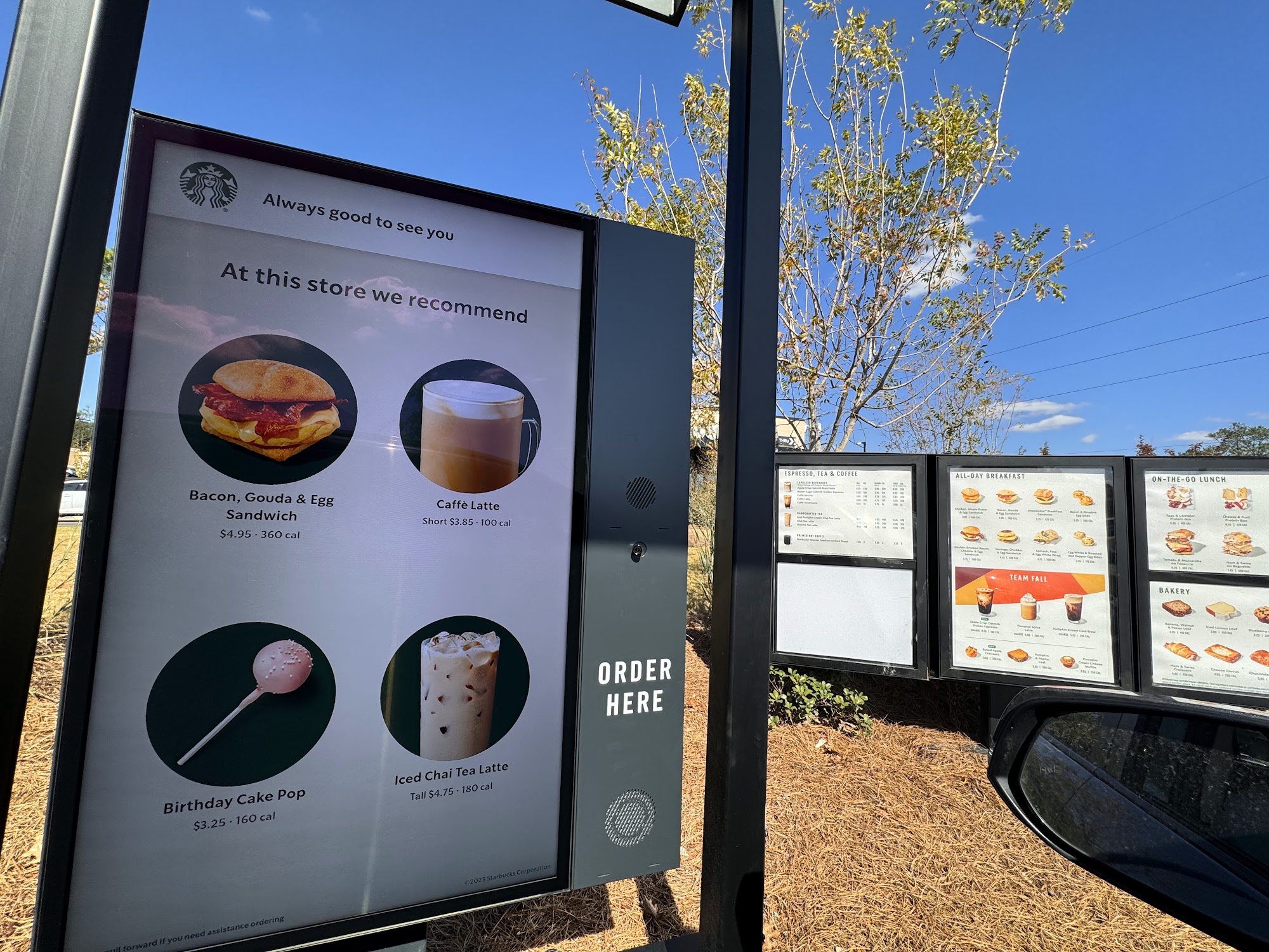 Starbucks Menu