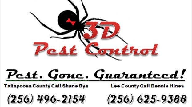 3D Pest Control 1233 Lee County Rd 266, Valley Alabama 36854