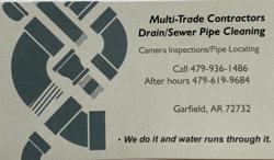 Multi Trade Contractors Sewer and Drain Cleaning