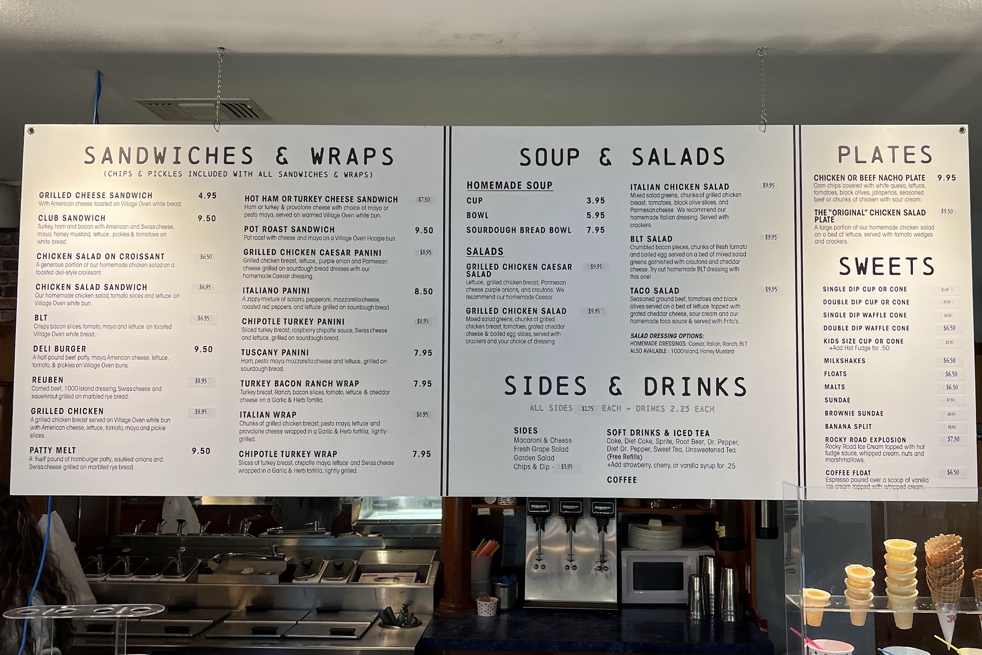 Rocky Road Cafe & Creamery Menu