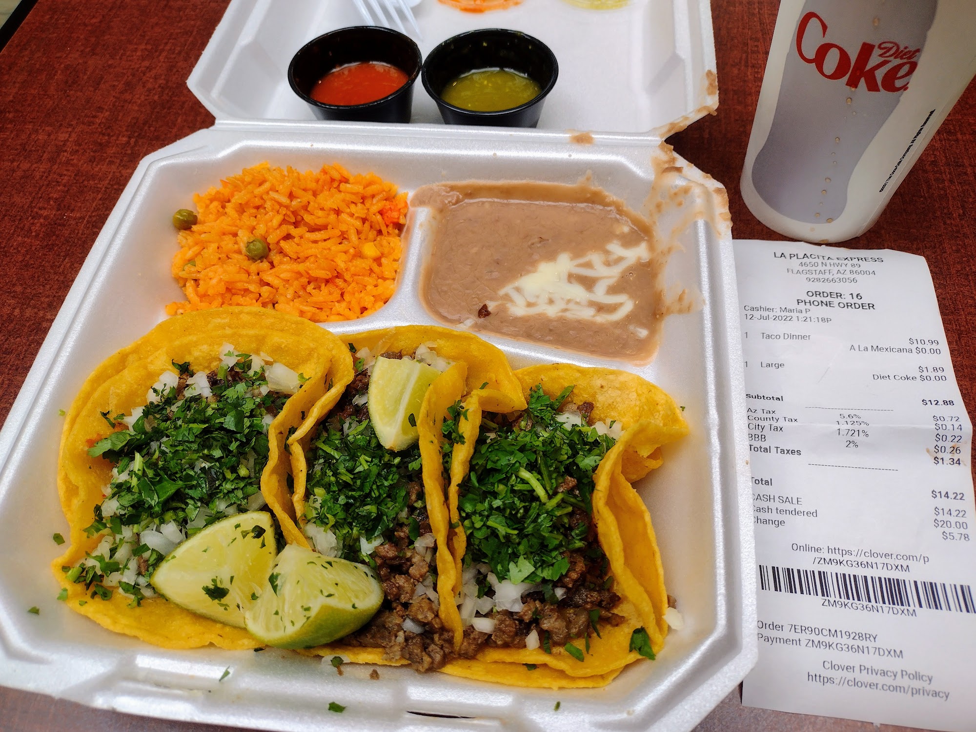 La Placita Express Menu