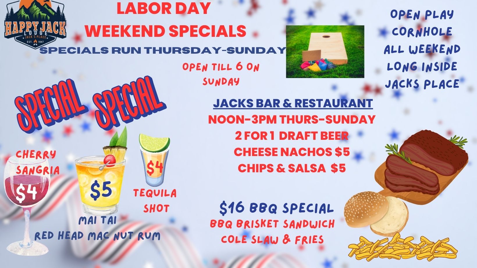 Jack's Place Steakhouse & Pub Menu