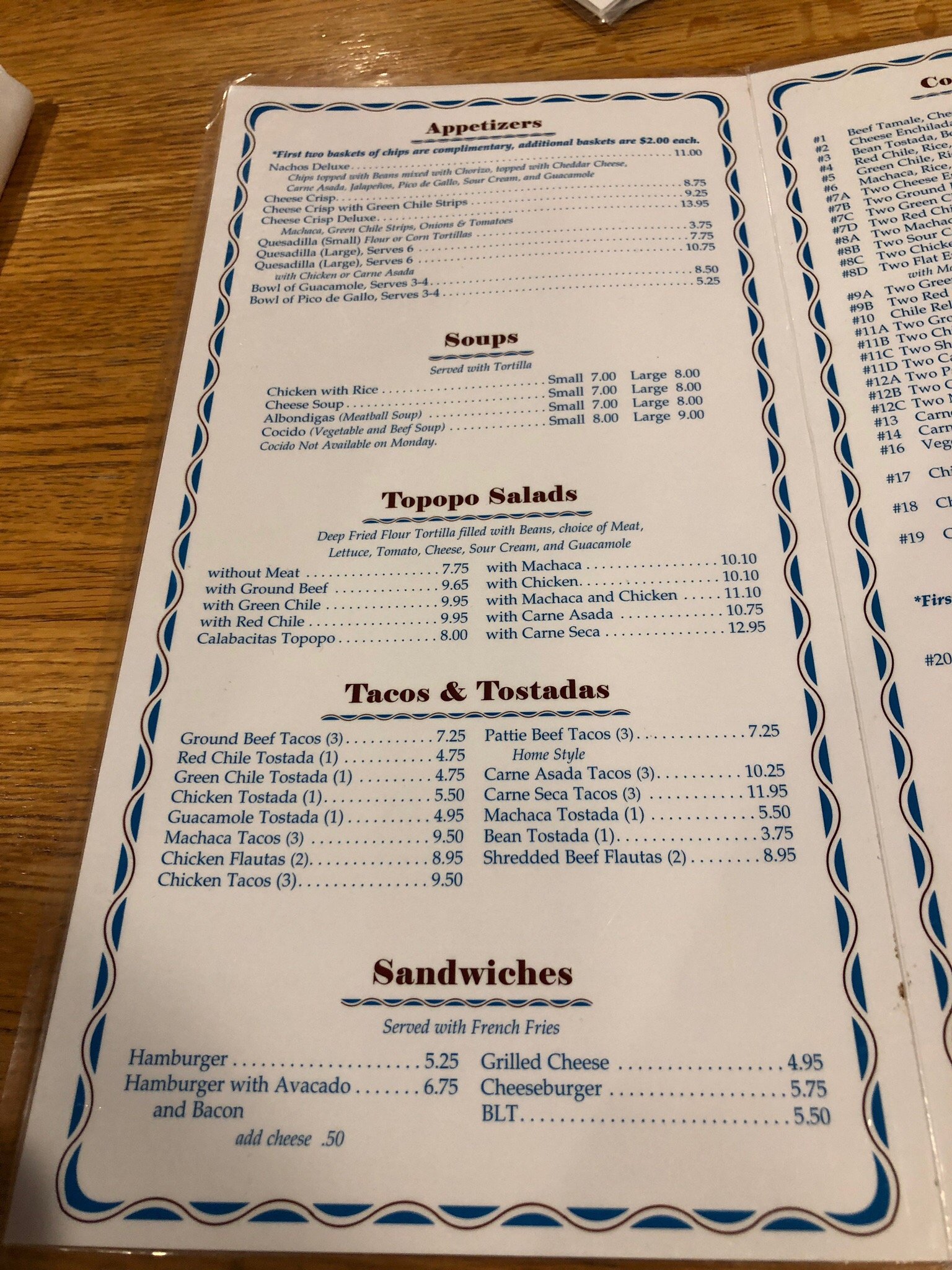 Masa Para Tamales Menu