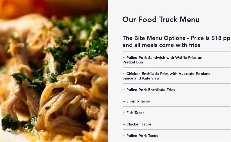 The Bite-Food Truck Menu
