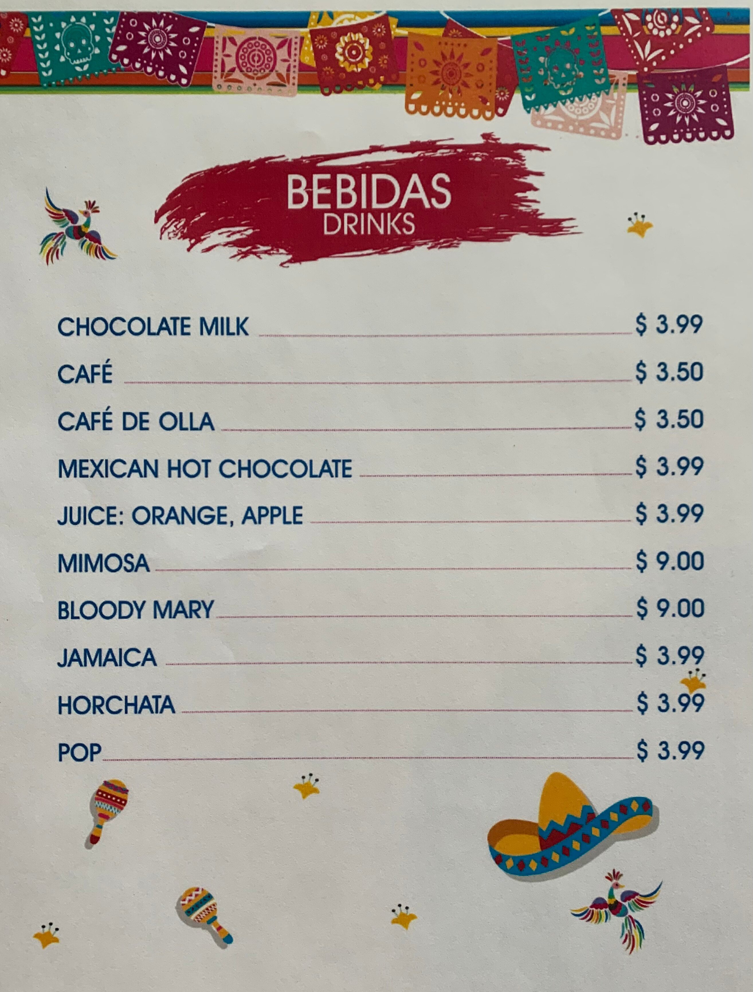 Taco Bar By Quilas Menu