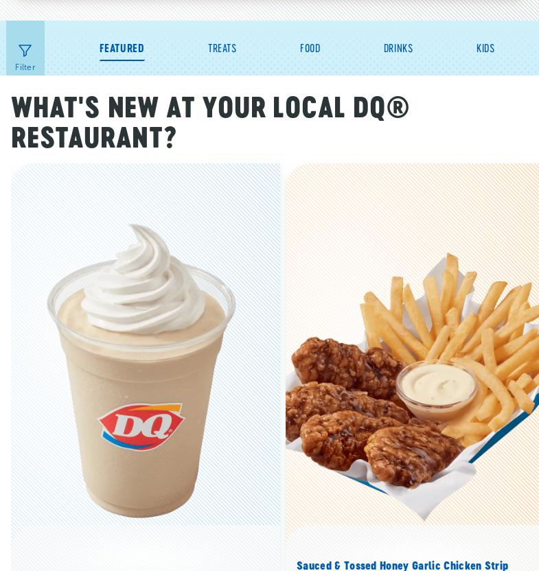 Dairy Queen - Orange Julius - Guildford Town Centre Menu