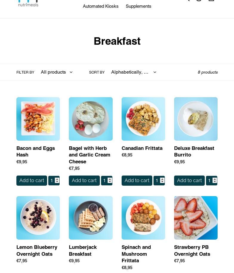 Nutrimeals - Meal Prep Menu
