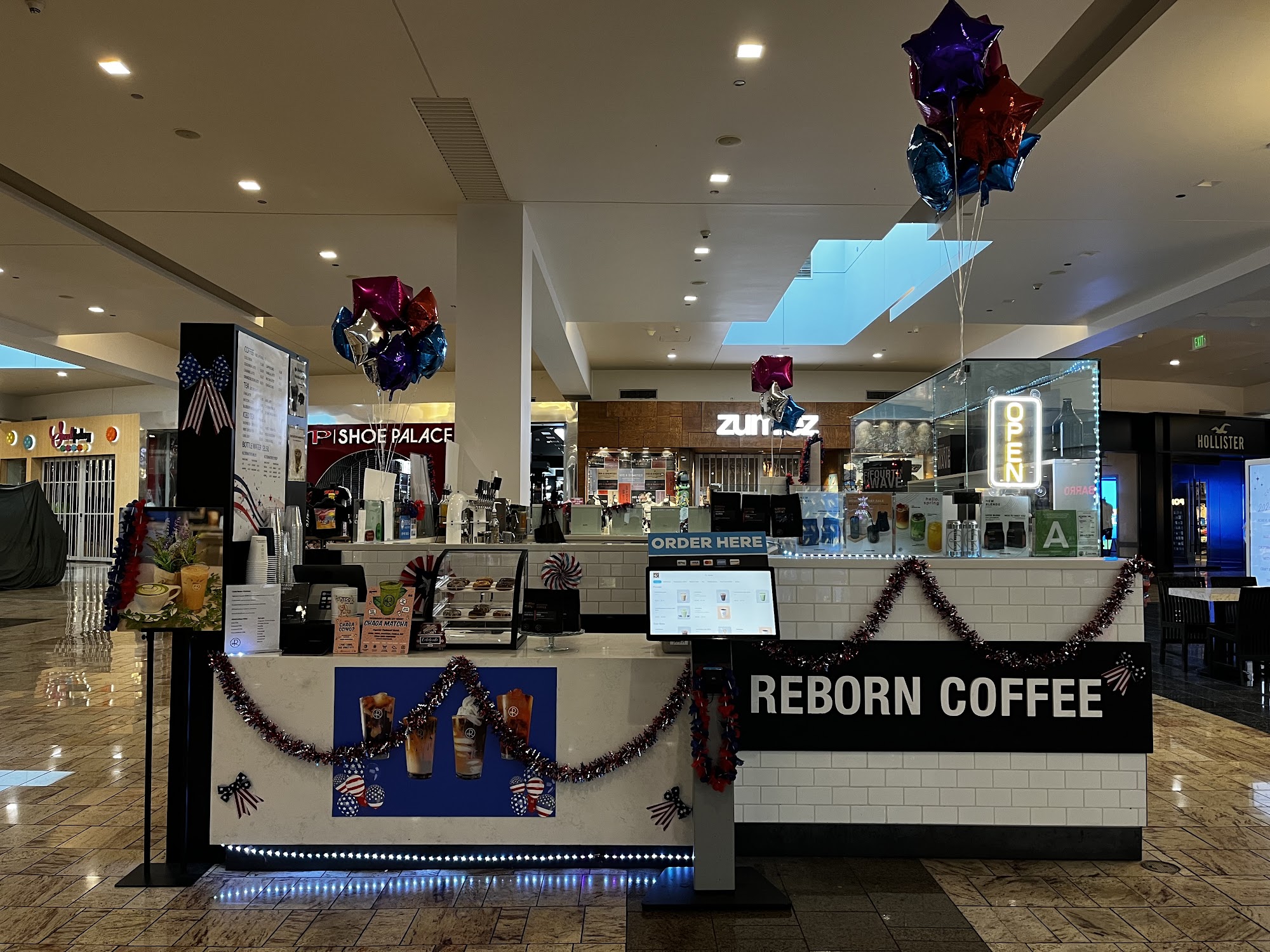 Reborn Coffee in Westfield Santa Anita Mall