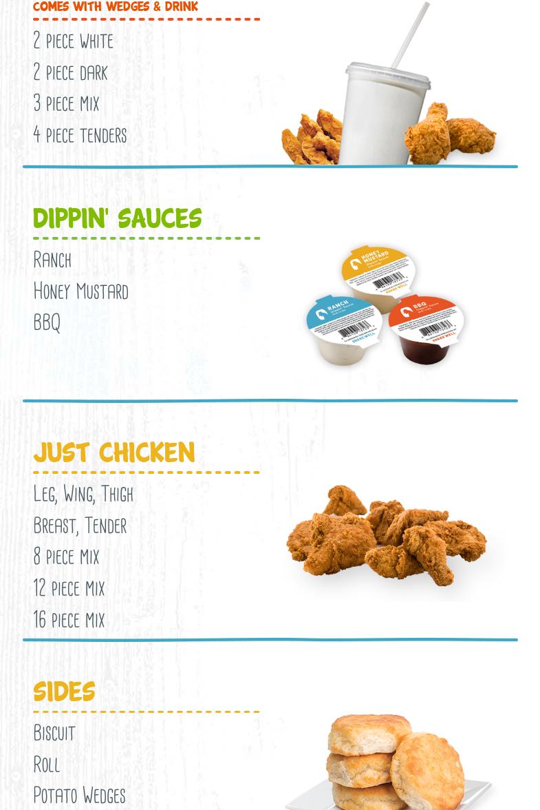 Bird Shack Menu