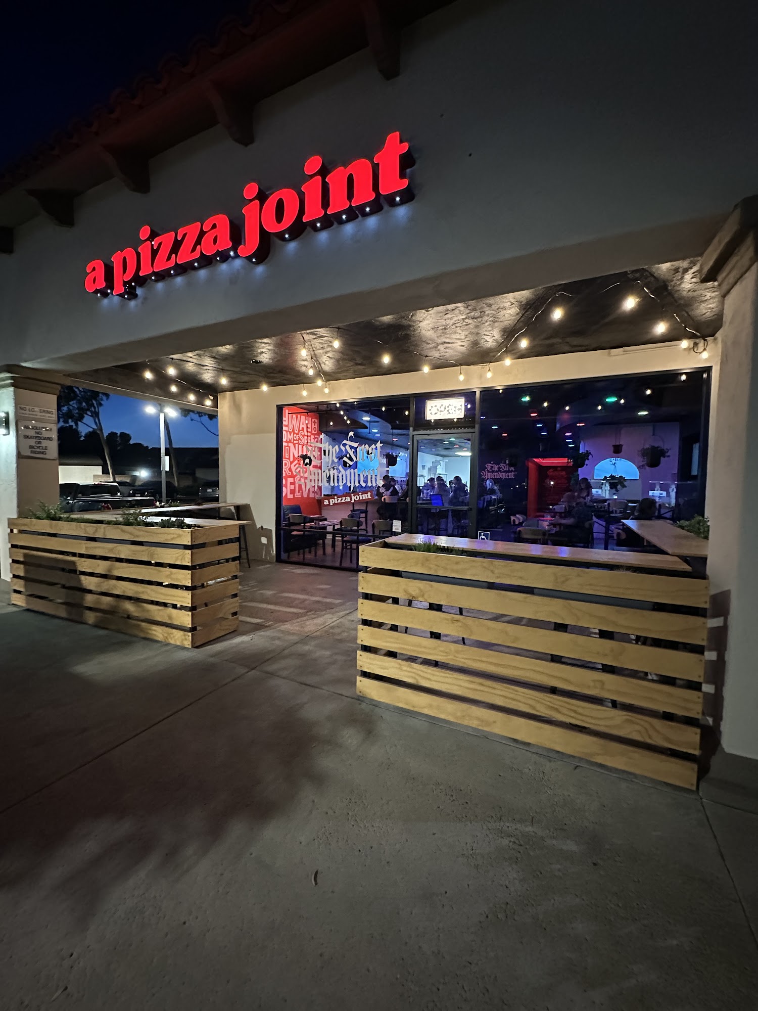 The First Amendment a pizza joint