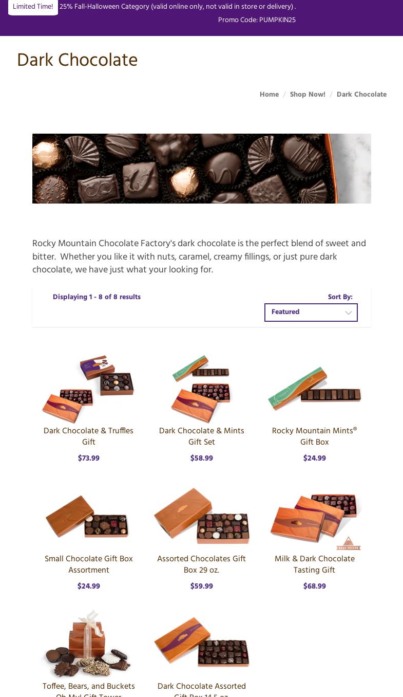 Rocky Mountain Chocolate Factory Menu