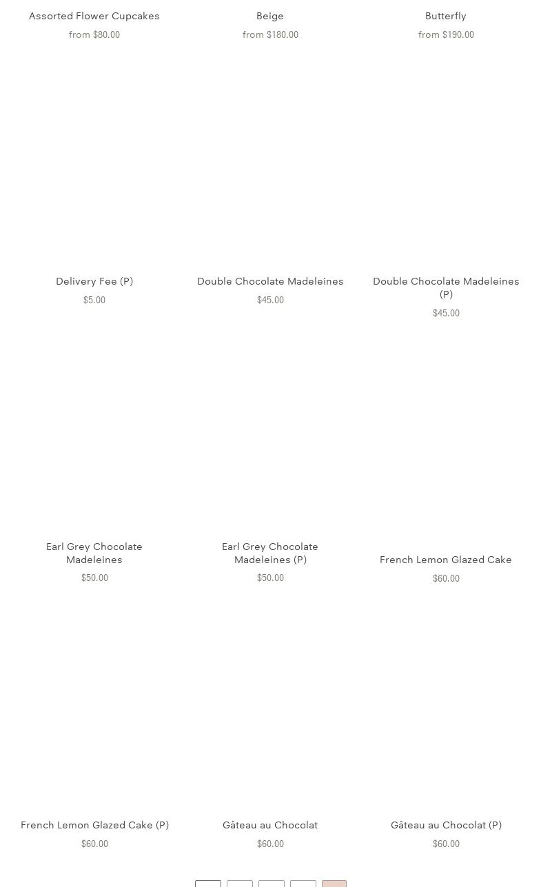 Leaux & Bloom Patisserie Menu