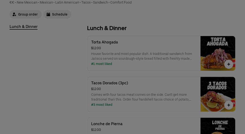 Las mas sabrosas estilo guadalajara Menu