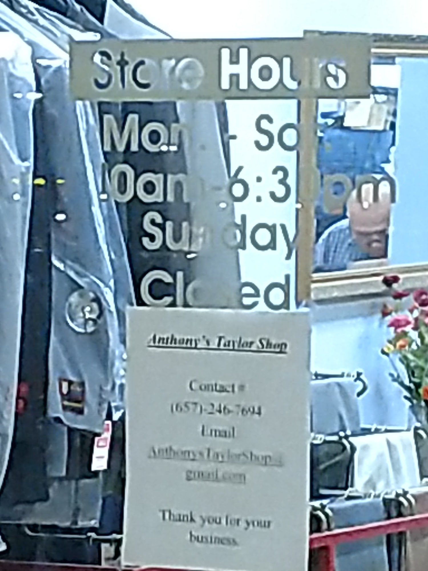 Anthony's Tailor Shop 26761 Portola Pkwy APT 2D, Foothill Ranch California 92610