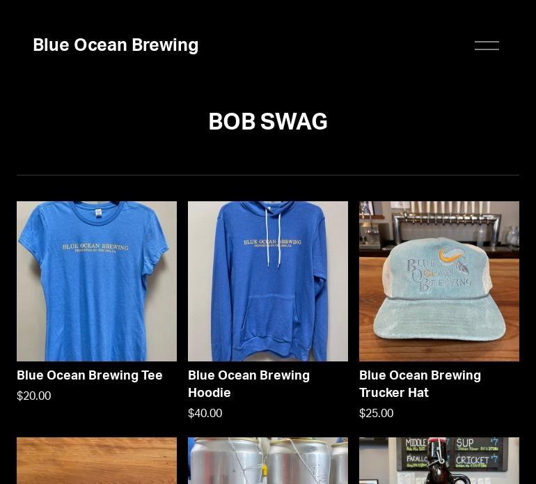 Blue Ocean Brewing Menu