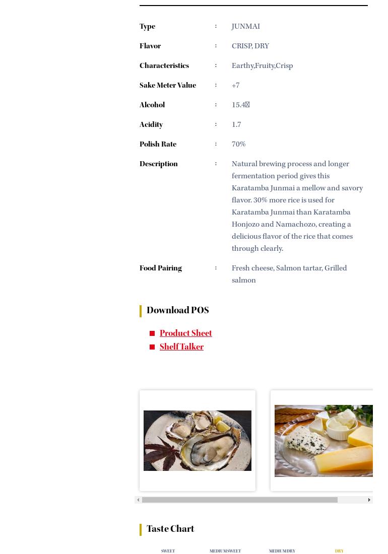 Ozeki Sake USA Inc Menu