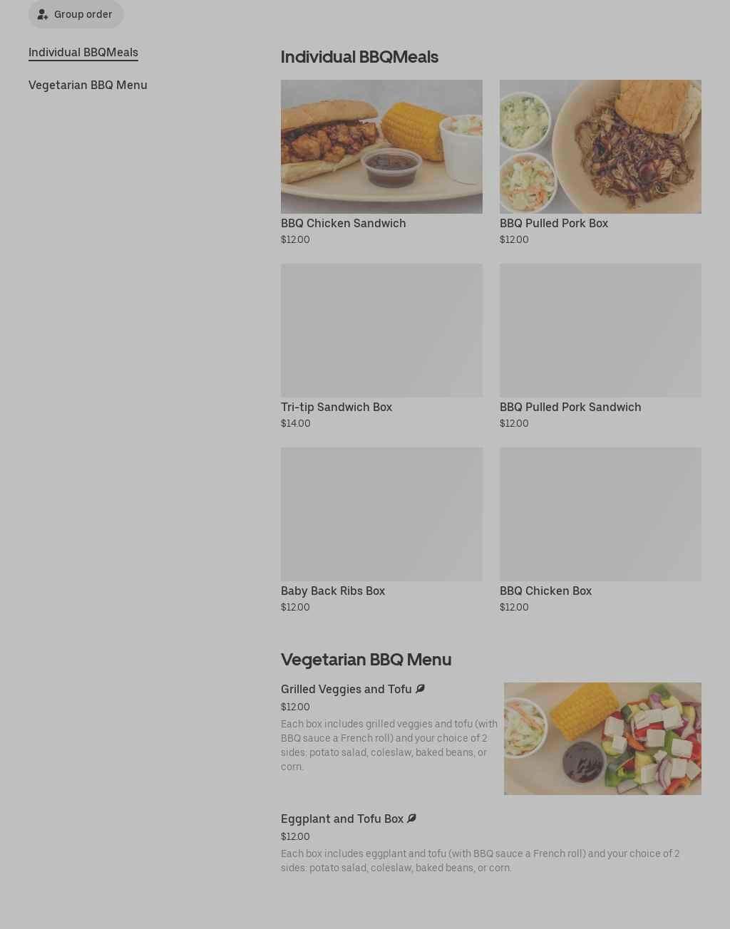 Chicayu's BBQ and Catering Menu