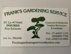 Frank's Gardening Tree Service La Palma