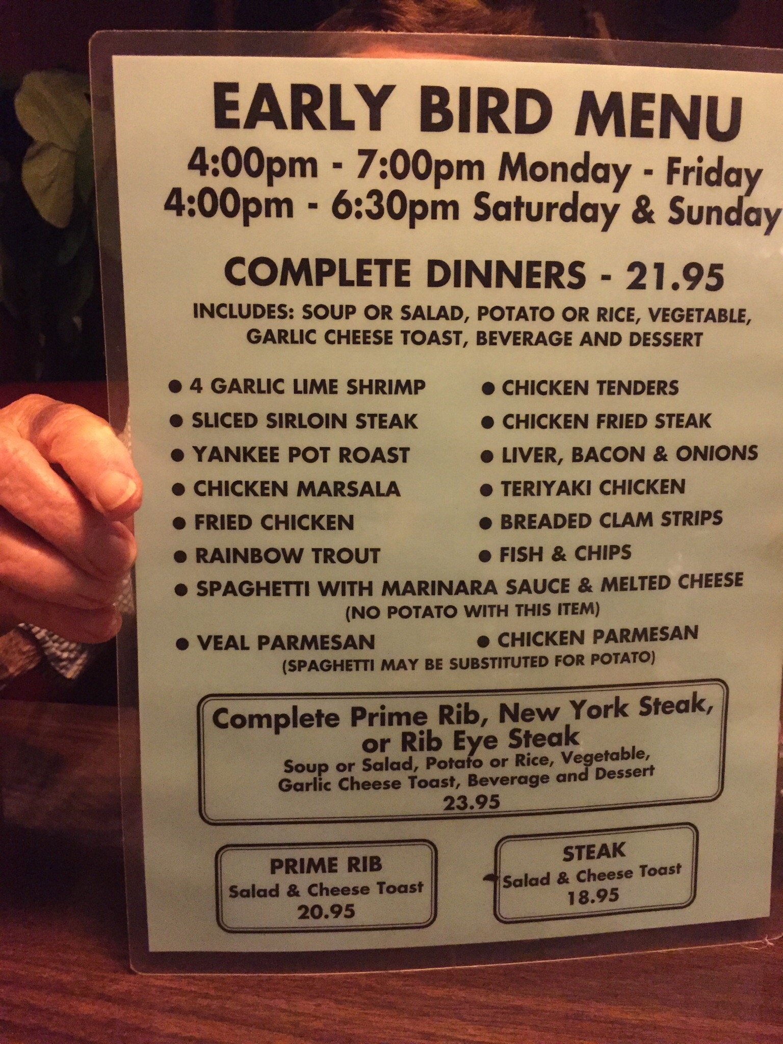 Hollywood Wraps Menu