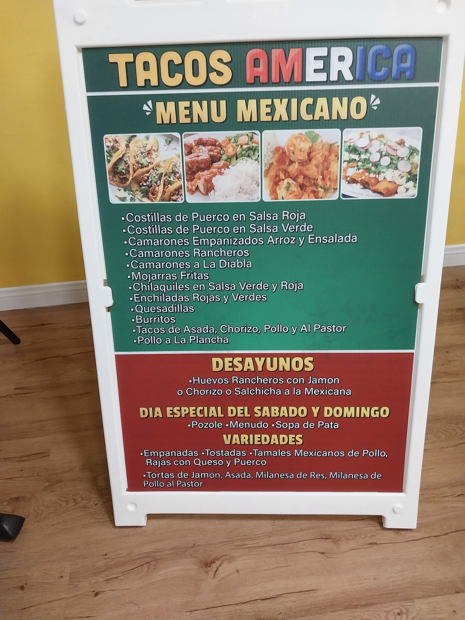 Tacos America Menu