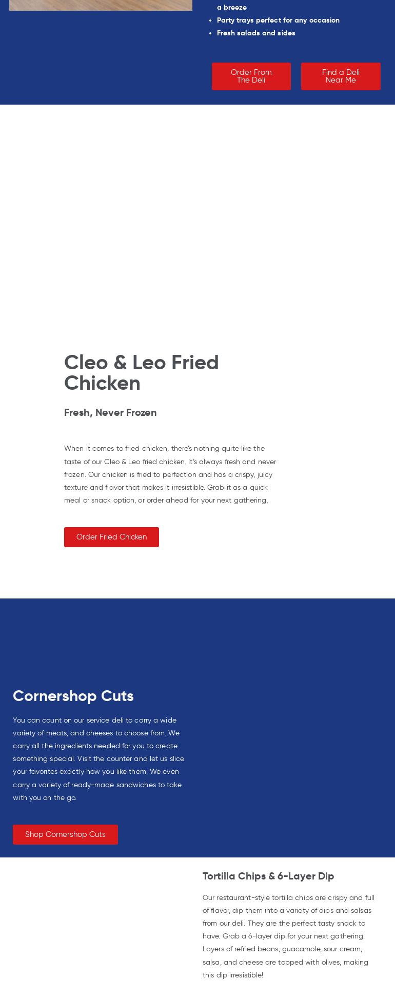 Stater Bros Bakery- Deli Menu