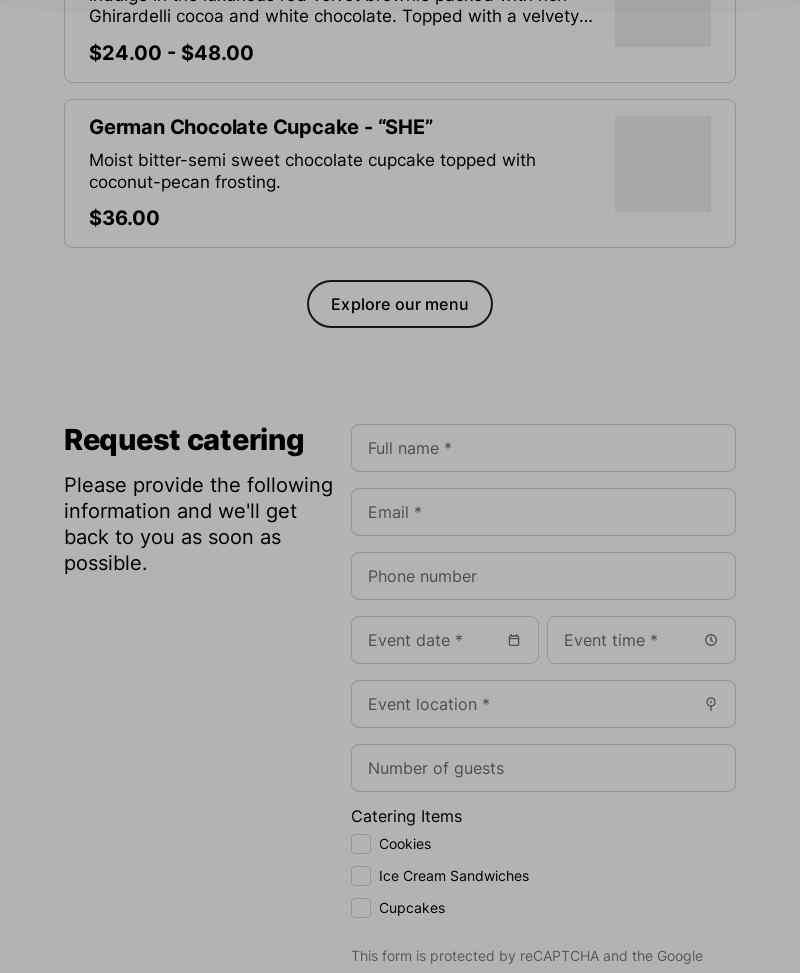 Krumblez Cookie Co. Menu