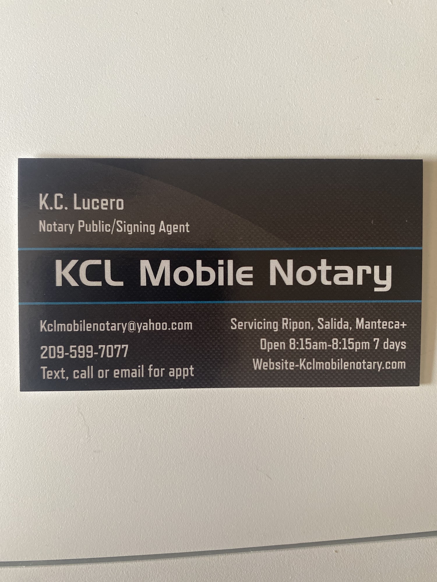 KCL Mobile Notary 1773 Cheryl Ct, Ripon California 95366