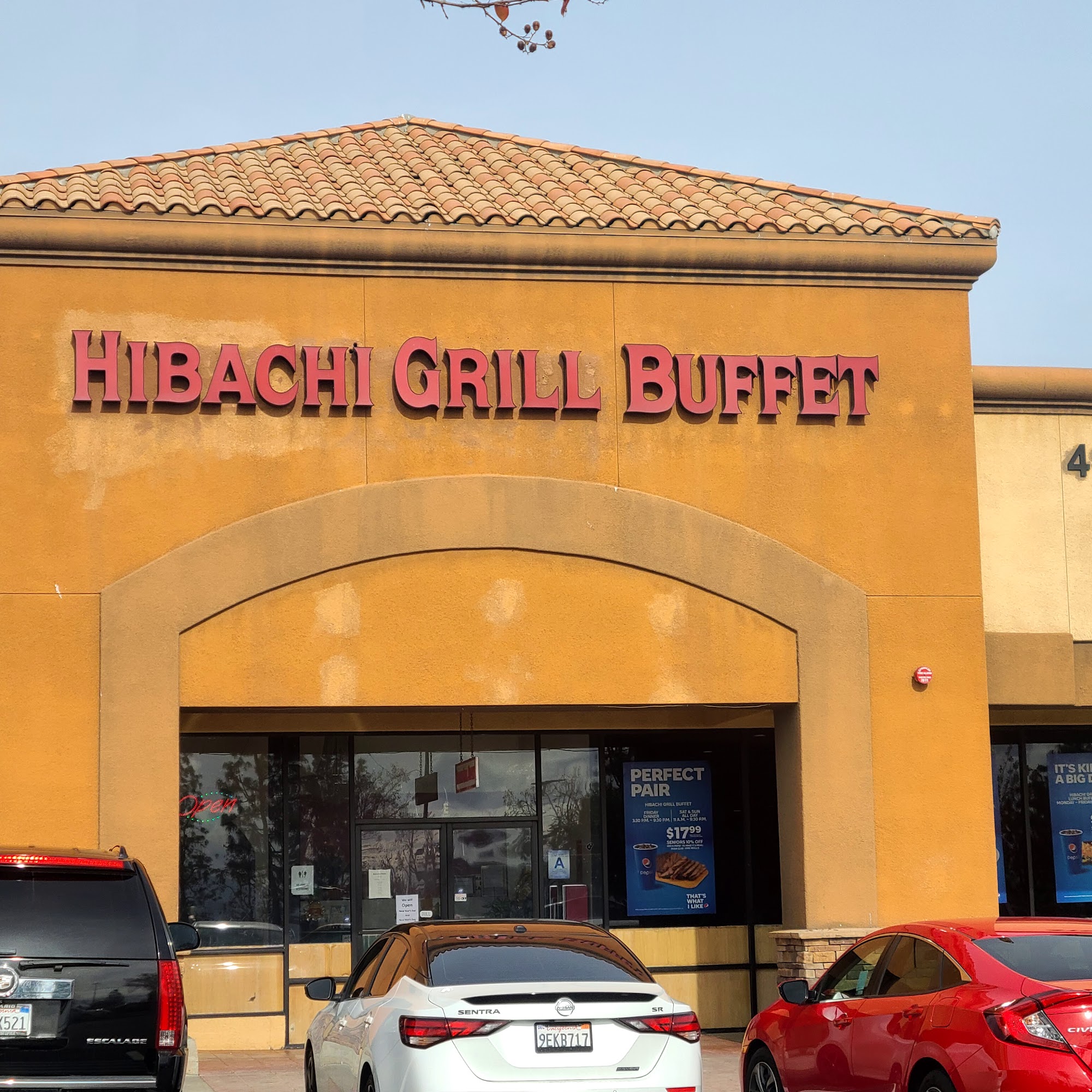 Hibachi grill buffet