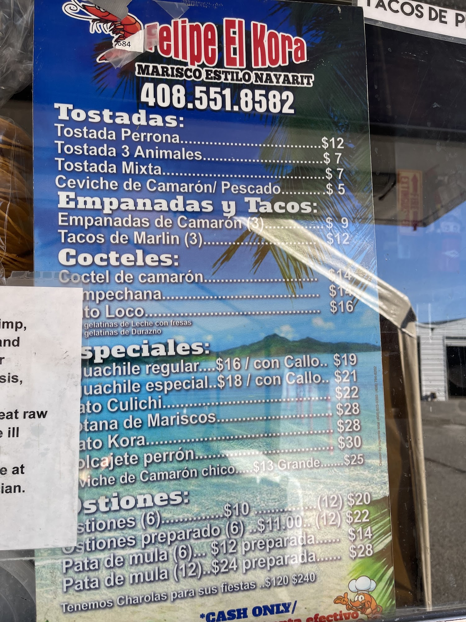 Felipe El Kora Menu