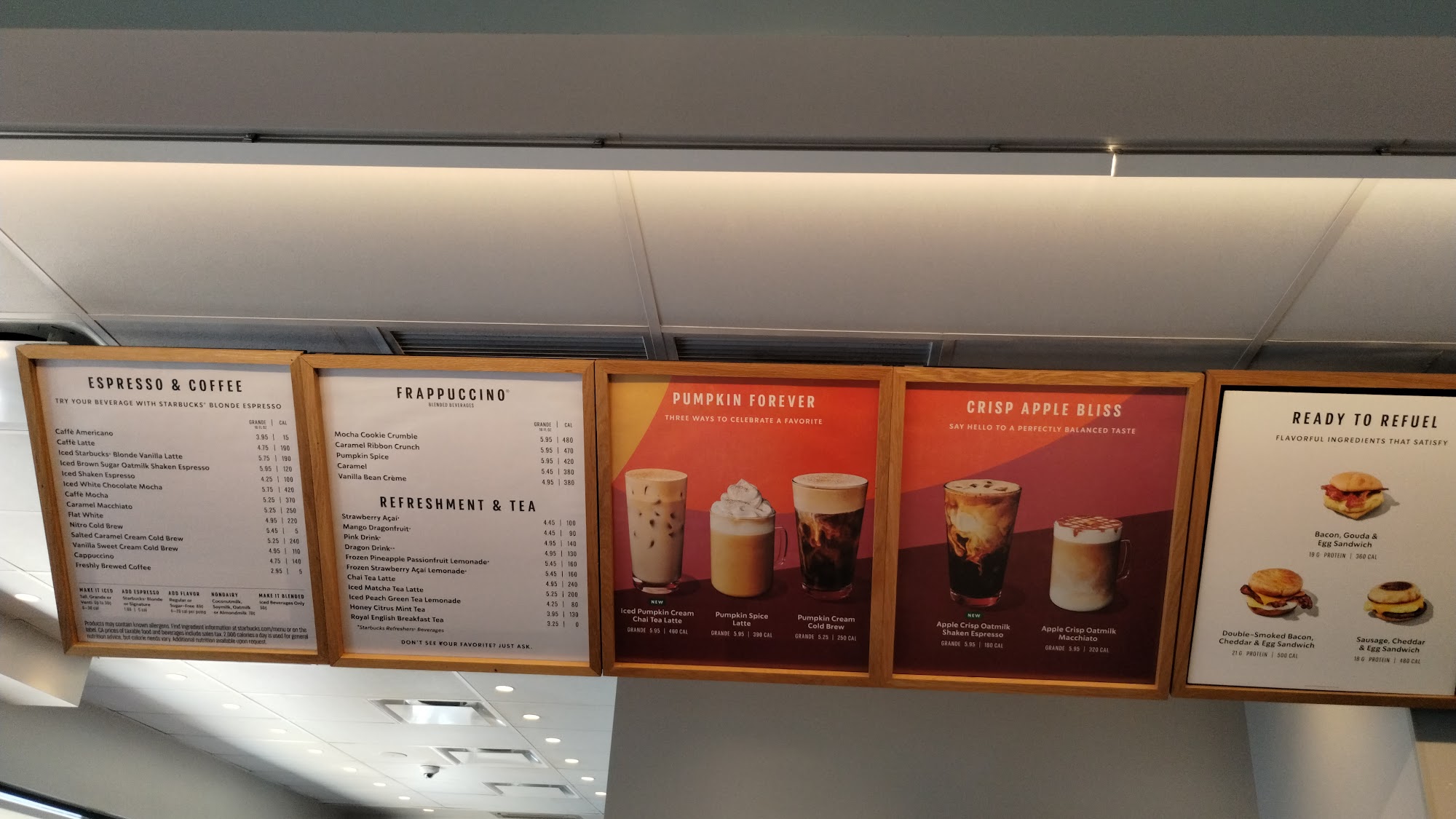Starbucks Menu