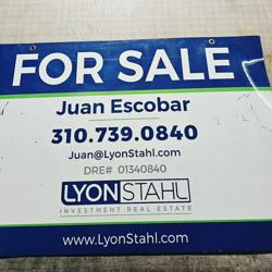 Real Estate signs & business cards.