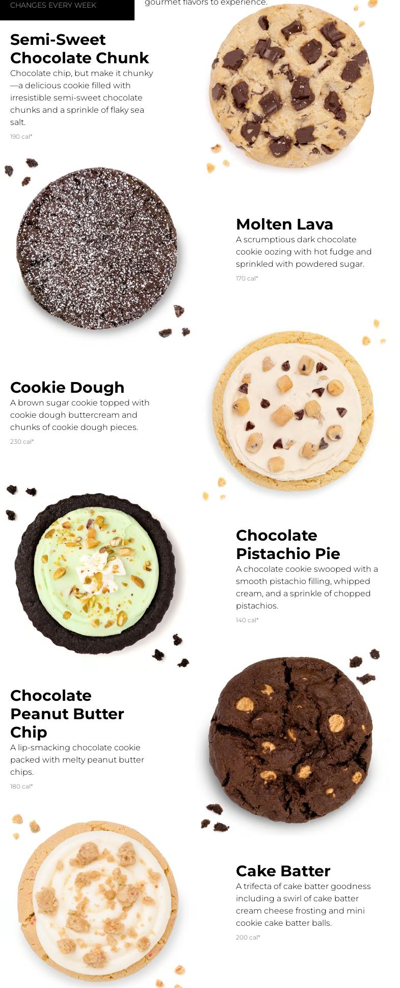 Crumbl Cookies - Capitola Menu