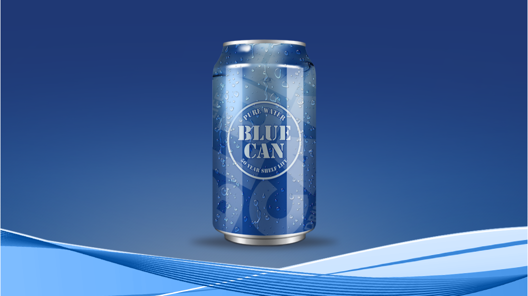 Blue Can Water