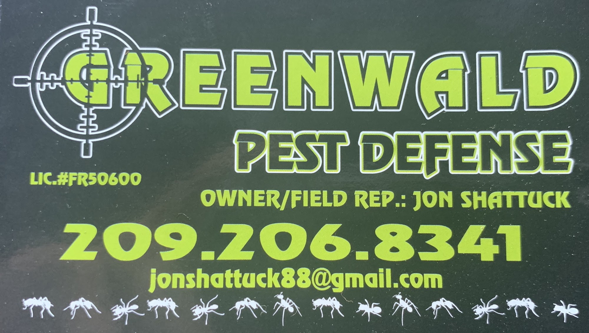 Greenwald Pest Defense 20555 Enchanted Ct, Tuolumne California 95379