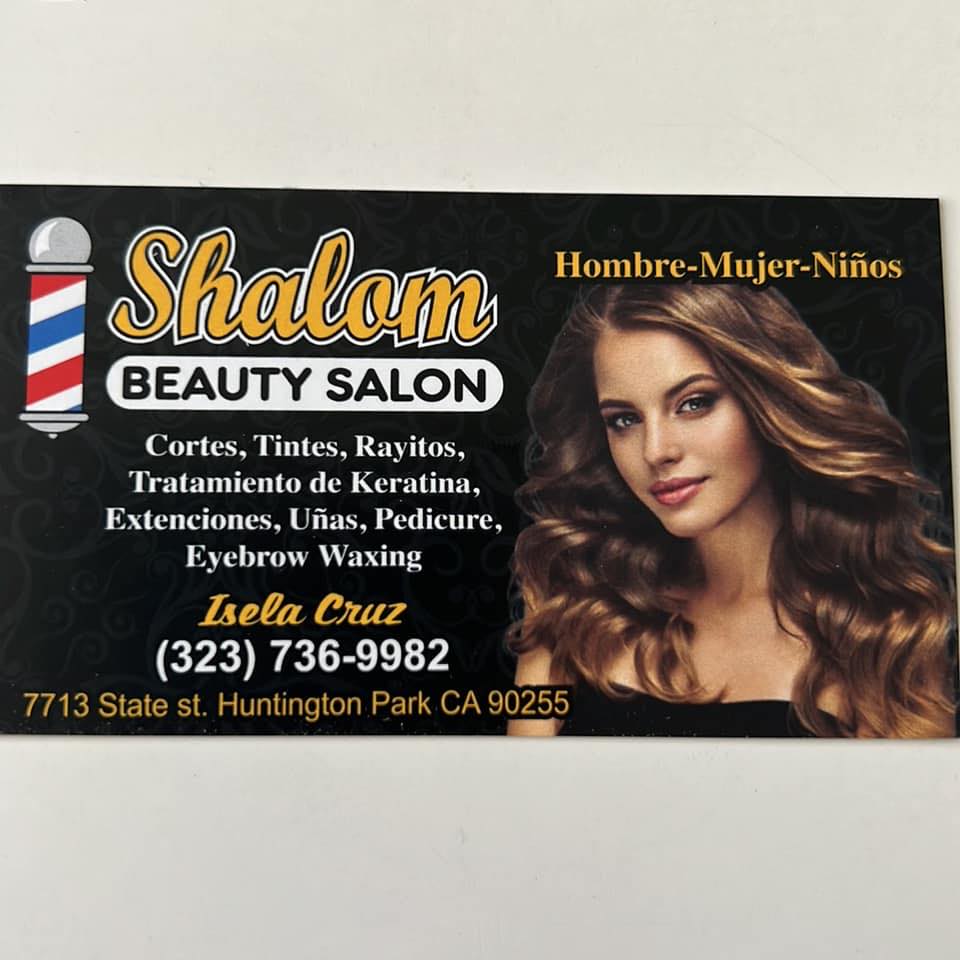 Shalom Beauty Salon 7713 State St, Walnut Park California 90255