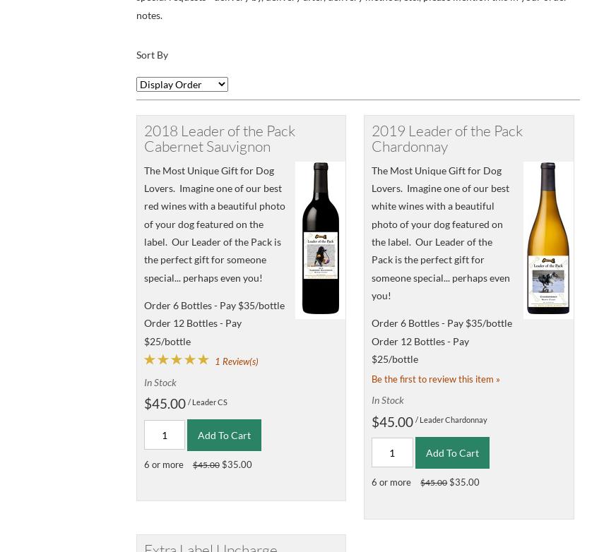 Mutt Lynch Winery Menu