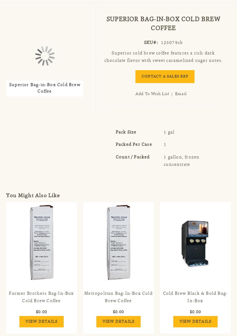 Farmer Brothers Menu